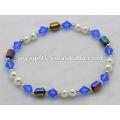 Hematite Rainbow Drum Beaded bracelet